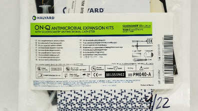 Halyard PM040-A ON-Q Antimicrobial Expansion Kits 10inch, Ndle 8inch x 17GA (x)